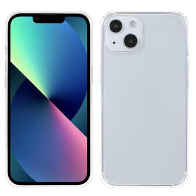 iPhone 13 Transparant mjukt TPU Skal Med Förstärkta Hörn