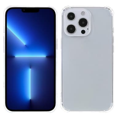 iPhone 13 Pro Transparant mjukt TPU Skal Med Förstärkta Hörn