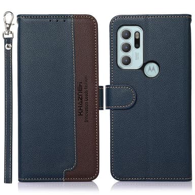 KHAZNEH Motorola Moto G60s Plånboksfodral - Blå