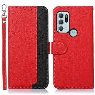 KHAZNEH Motorola Moto G60s Plånboksfodral - Röd