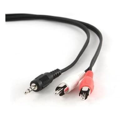 Cablexpert 1,5 m, 3,5 mm/2xRCA, M/M 1,5 m, svart, röd, vit