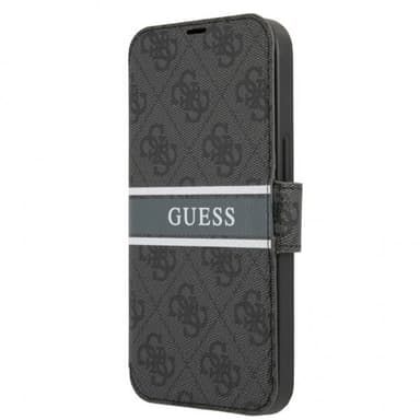 Guess iPhone 13 Pro Fodral Printed Stripe Grå