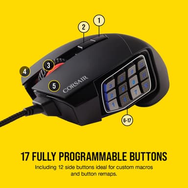 Corsair Scimitar Elite RGB mus för gaming