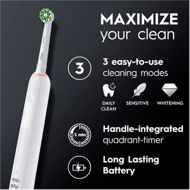 Oral-B Pro 3 eltandborste 759929 (vit)