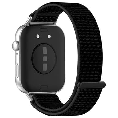 Nylonarmband med kardborre för Huawei Fit 3 med justerbar passform - Svart