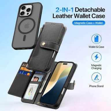 DUX DUCIS iPhone 16 Pro Max Lawa Series Plånboksfodral - Svart