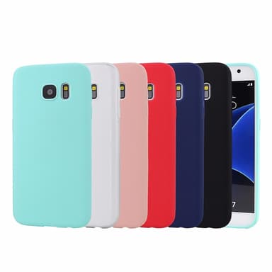 SKALO Samsung S7 Ultratunn TPU-Skal - Röd