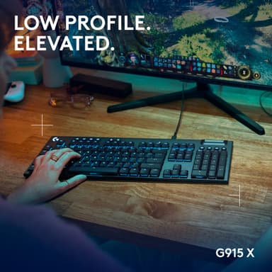 Logitech G915 X Taktilt speltangentbord (svart)