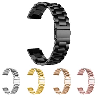 SKALO Länkarmband till Samsung Watch 7 40mm/44mm - Svart