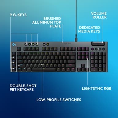 Logitech G915 X Taktilt speltangentbord (svart)