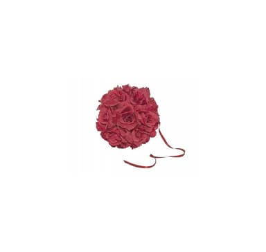 Dekoration 'Blomsterbollar, röda' 17cm