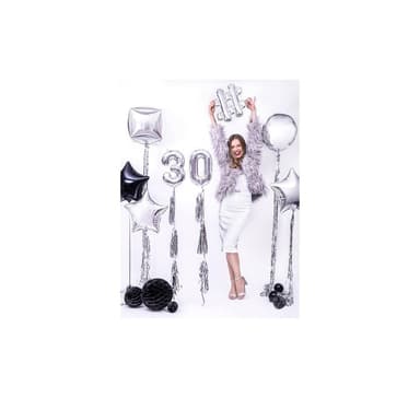Garland Tofs silver ~2 m (12 tofsar)