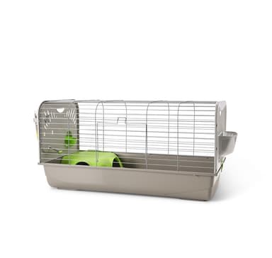 Cage Caesar 3 Knock Down 100x50x51cm silver/varm grå