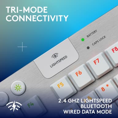 Logitech G915 X Lightspeed TKL Wireless Tactile tangentbord för gaming (vitt)