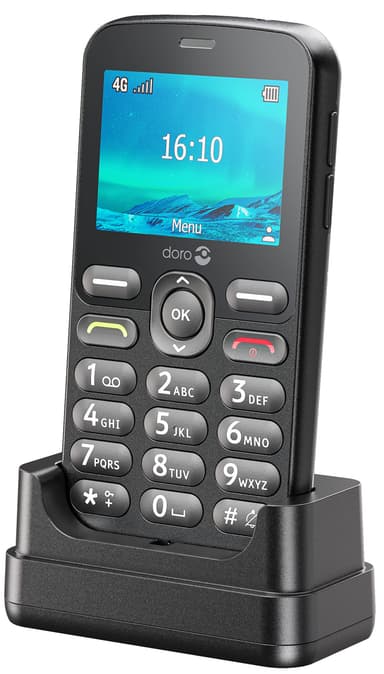Doro 1881 mobiltelefon (svart)
