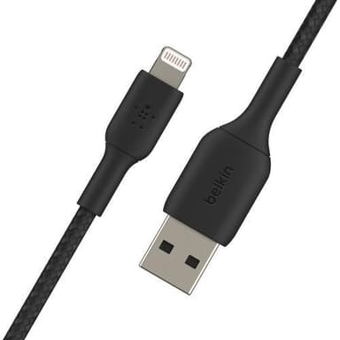 Belkin USB-A to Lightning Braided, Black (2m)
