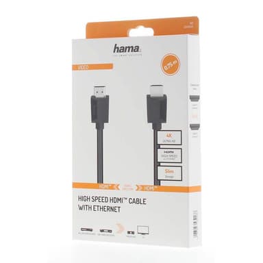 Hama High-Speed HDMI-kabel (0.75m)