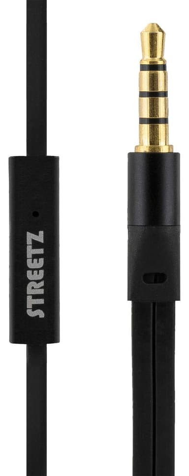 E110 In-ear headset, 1-button remote, 3.5mm, mic, black