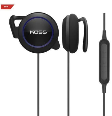 Koss hörlurar BT221i In-ear/Ear-krok, Bluetooth, Mikrofon, Svart, Tråd