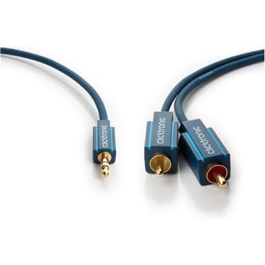 Clicktronic MP3-adapterkabel 70468 3,5 mm hane (3-polig, stereo), 2 RC
