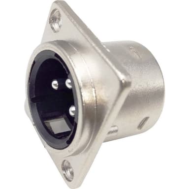 TRU COMPONENTS 1408818 XLR-kontakter Flänsstickkontakt