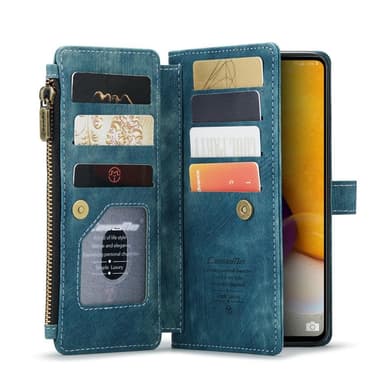 CaseMe Samsung A13 4G CaseMe Big Wallet Plånboksfodral - Blå