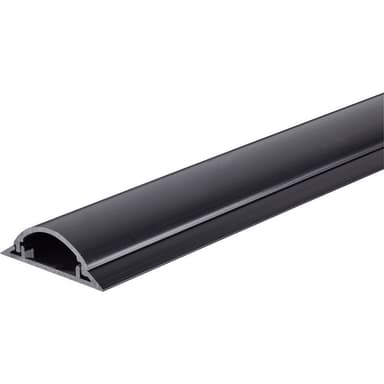 TRU COMPONENTS Kabelbrygga PVC Svart Antal kanaler: 1
