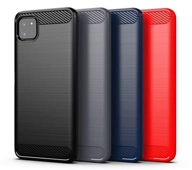 SKALO Samsung A22 5G Armor Carbon Stöttåligt TPU-skal - Grå