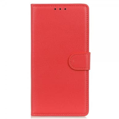 Nordic Covers iPhone 13 Pro Max Fodral Litchi Röd