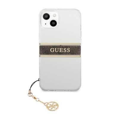 Guess iPhone 13 Mini Skal Stripe Charm Brun