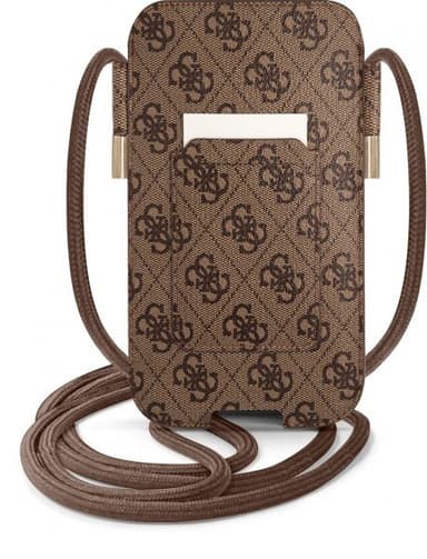 Guess Pouch 4G Logo Medium Brun
