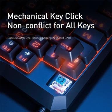 Mekaniskt Enhands Gamingtangentbord