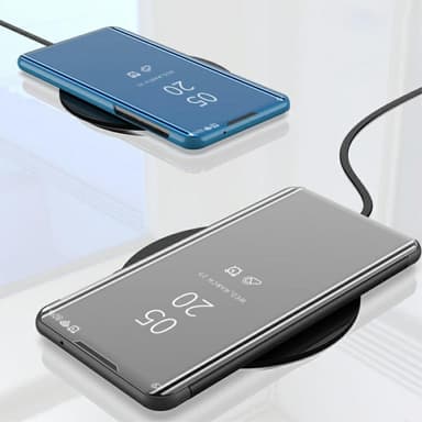SKALO OnePlus Nord 2 Clear View Spegel fodral - Svart