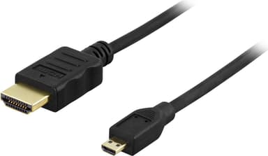 Deltaco HDMI till micro HDMI-kabel, 2 meter (HDMI-1023)
