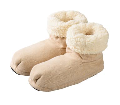 Höga tofflor comfort beige - warmies