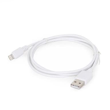 Cablexpert 8-polig synkroniserings- och laddningskabel, vit, 1 m