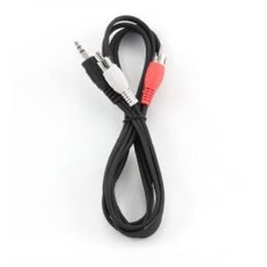 Cablexpert 1,5 m, 3,5 mm/2xRCA, M/M 1,5 m, svart, röd, vit