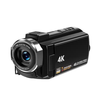 Videokamera 4K/48 megapixel/16x zoom/nattseende/fjärrkontroll