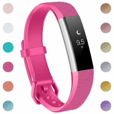 Fitbit Alta/HR armband i silikon - sportmodell (S) - Pink