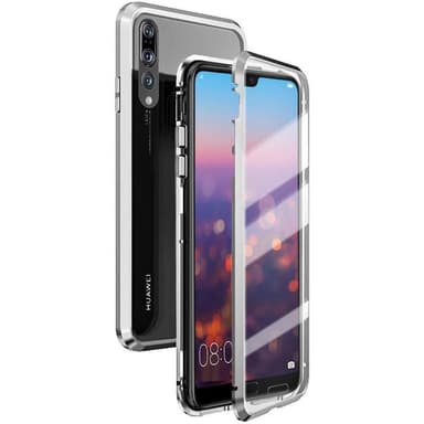 Magnetiskt skal för Huawei P20 Pro med skärmskydd - silver