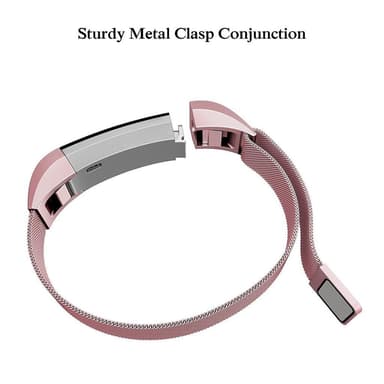 Fitbit Alta / HR armband Milanesisk Loop Rosépink (L)