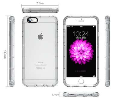 Extra tåligt silikonskal iPhone 7/8 - Blå