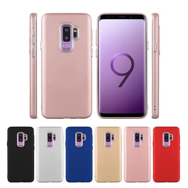 Samsung S9 | TPU-Skal Metallknappar - Röd