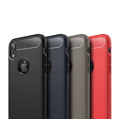 SKALO iPhone XR Armor Carbon Stöttåligt TPU-skal - Blå