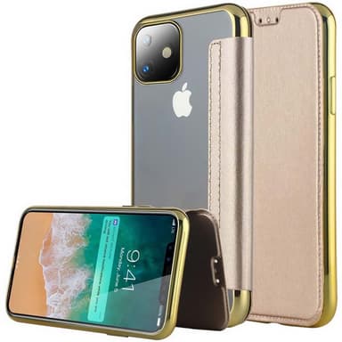 SKALO iPhone 11 Pro Max Plånboksfodral TPU Ultraslim design - Guld