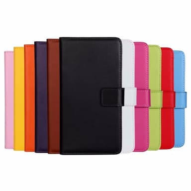 Plånboksfodral Äkta Skinn Samsung Note 10 - Brun