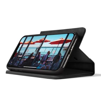 Twelve South iPhone Xr Fodral BookBook Äkta Läder Löstagbart Skal Svart