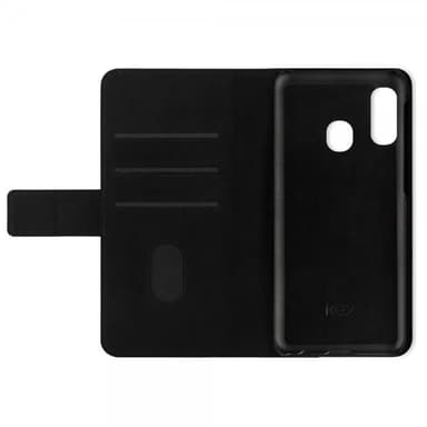 Key Samsung Galaxy A20e Fodral Premium Wallet Svart