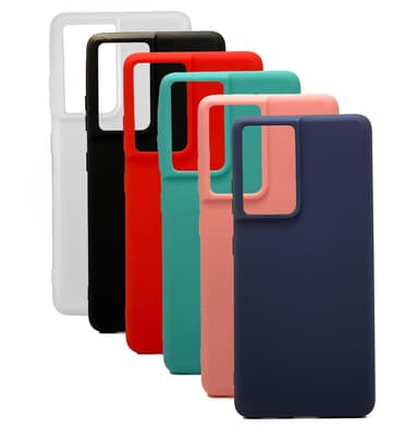 SKALO Samsung S21 Ultra Ultratunn TPU-Skal - Rosa