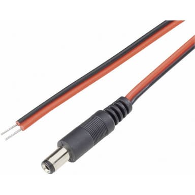 TRU COMPONENTS DC-kabel DC-stiftdon - Öppen ände 3.5 mm
